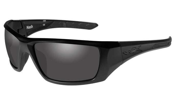 Wiley X WX Nash Sunglasses - Matte Black Frame/Black Ops Smoke Grey Lenses