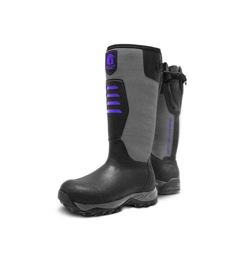 Load image into Gallery viewer, Gator Waders Womens Purple Everglade 2.0 Insulated Rubber Boots
