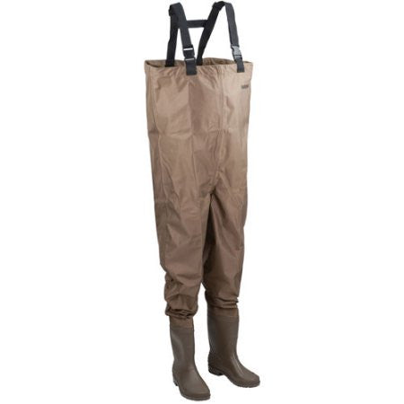 Chest Waders, Fishing Waders for Men & Women with Insulated Boots and Wading  Belt, Two-ply Waterproof Nylon/PVC Bootfoot Wader (Size9-13) 