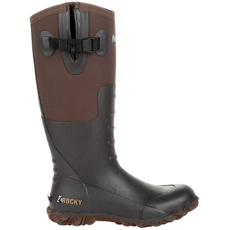 Load image into Gallery viewer, Rocky Womens Dark Brown Core Chore Rubber Outdoor Boots
