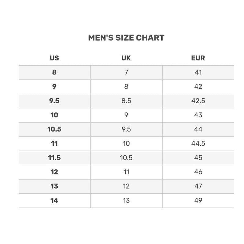 Load image into Gallery viewer, Korkers Mens Black/Grey Snowjack Pro Winter Work Boots Size Chart
