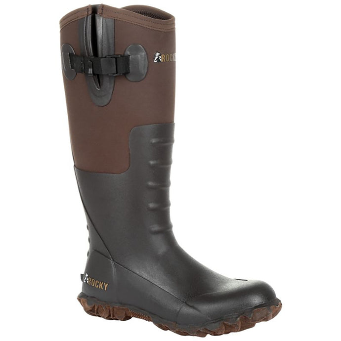Rocky Womens Dark Brown Core Chore Rubber Outdoor Boots
