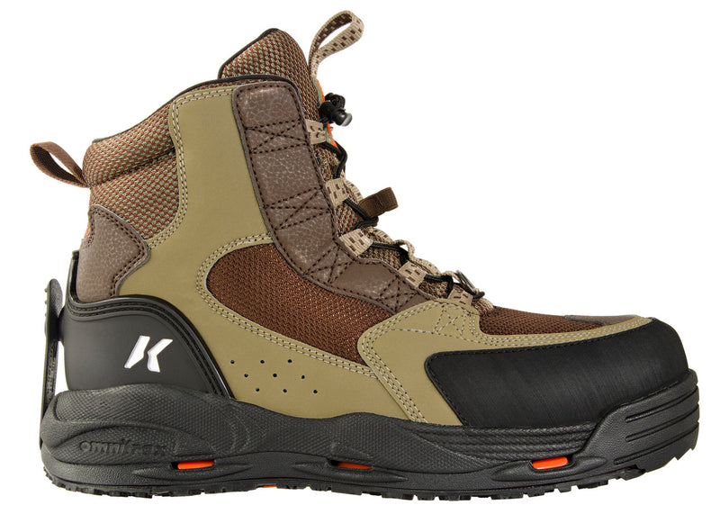 Load image into Gallery viewer, Korkers Redside Wading Boots with Felt &amp; Kling-On Soles - Khaki/Black
