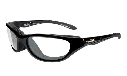 Wiley X Airrage Sunglasses - Gloss Black Frame/Clear Lenses