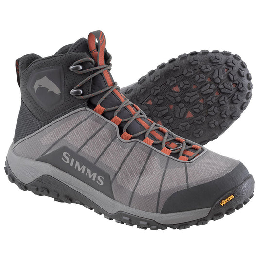 Simms Flyweight Vibram Sole Wading Boots - Steel Grey