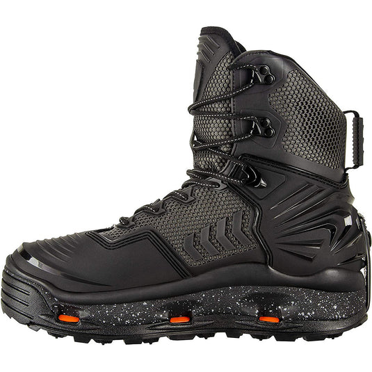 Korkers River Ops Fishing Boots with Felt and Vibram Soles - Black