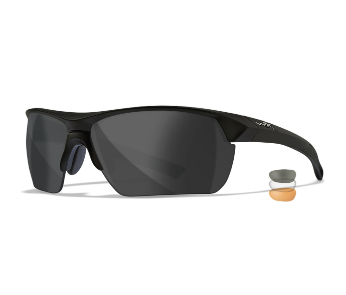 Wiley X WX Guard Advanced Sunglasses - 3 Lens Package - Matte Black Frame