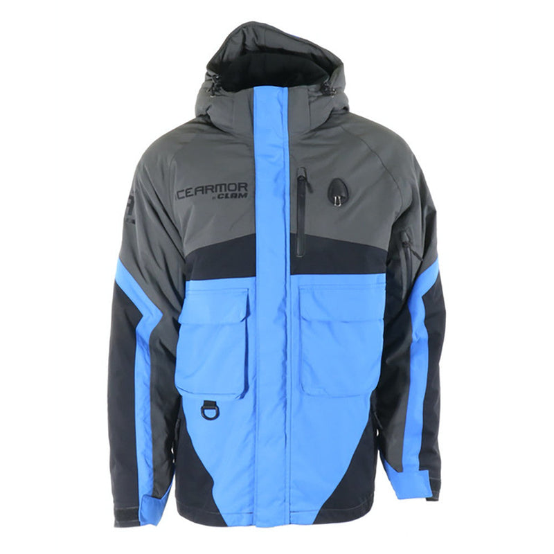 Load image into Gallery viewer, Ice Armor Ascent Float Parka - Blue/Charcoal/Black
