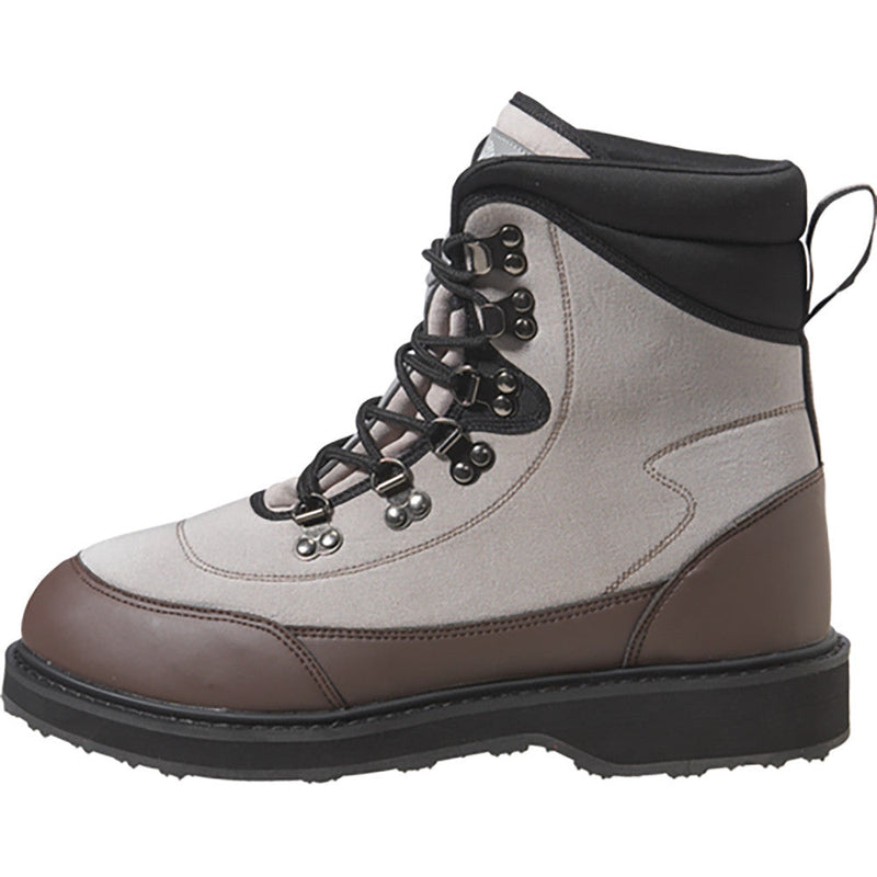 Load image into Gallery viewer, Slate Grey/Brown Northern Guide EcoSmart II Wading Shoe boot shown in black and slate

