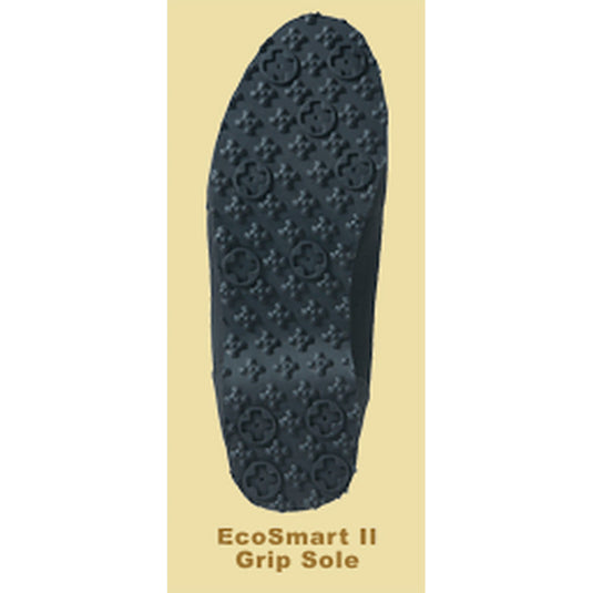 Bottom treads of Slate Grey/Brown Northern Guide EcoSmart II Wading Shoes with grip sole