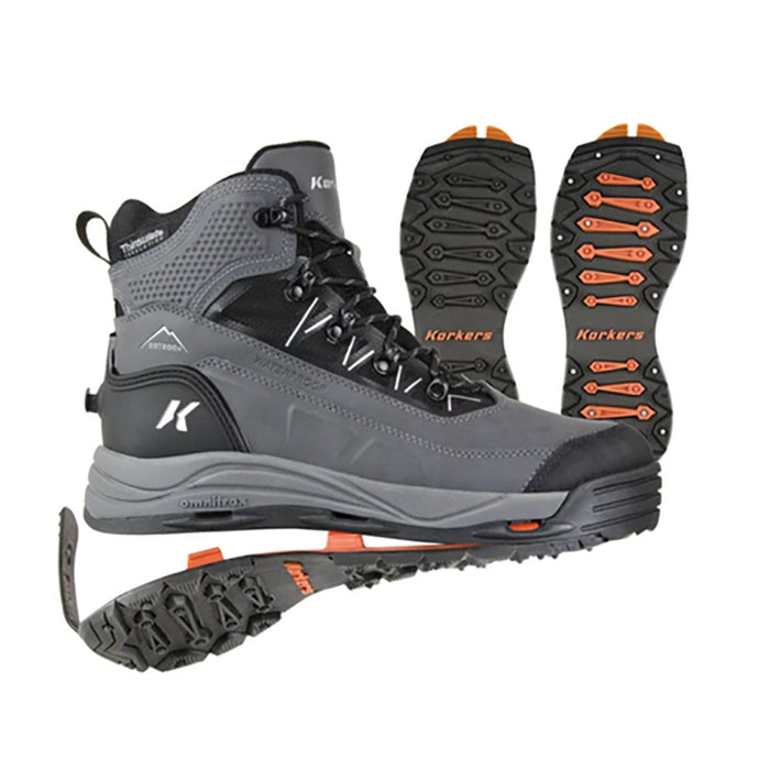 Korkers Verglas Ridge Boots - Black/Grey