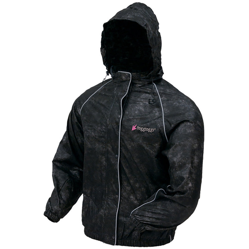 Load image into Gallery viewer, Frogg Toggs Womens Black Road Toad Reflective Jacket
