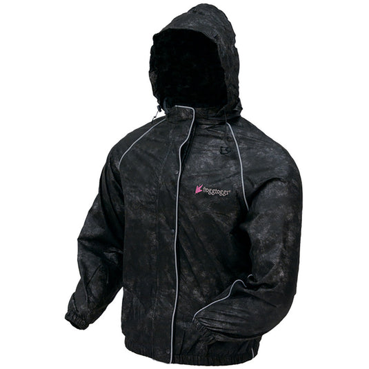 Frogg Toggs Womens Black Road Toad Reflective Jacket