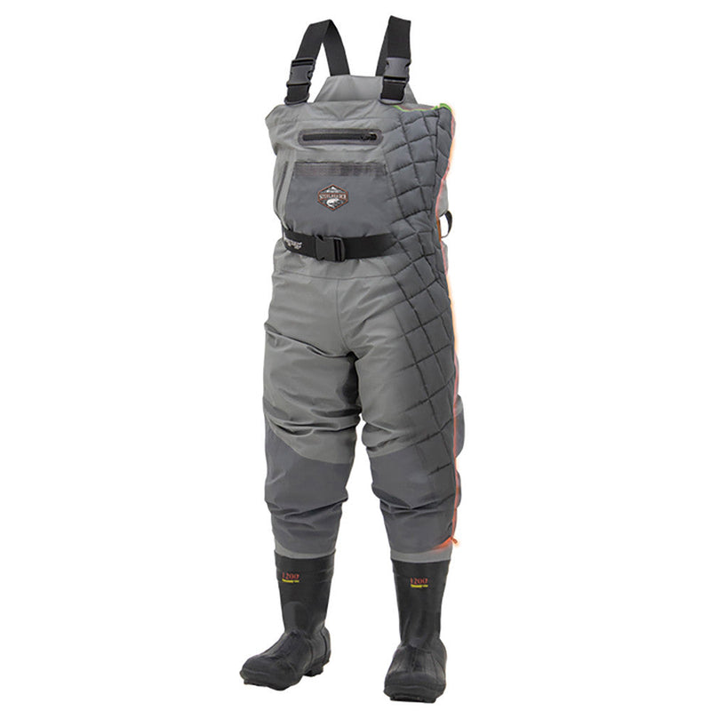 Load image into Gallery viewer, Frogg Toggs Mens Slate/Gray Steelheader Insulated Felt Bootfoot Chest Waders
