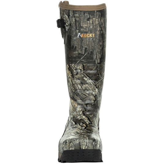 Rocky Mens Realtree Timber Pro Pull-On Rubber Snake Boots