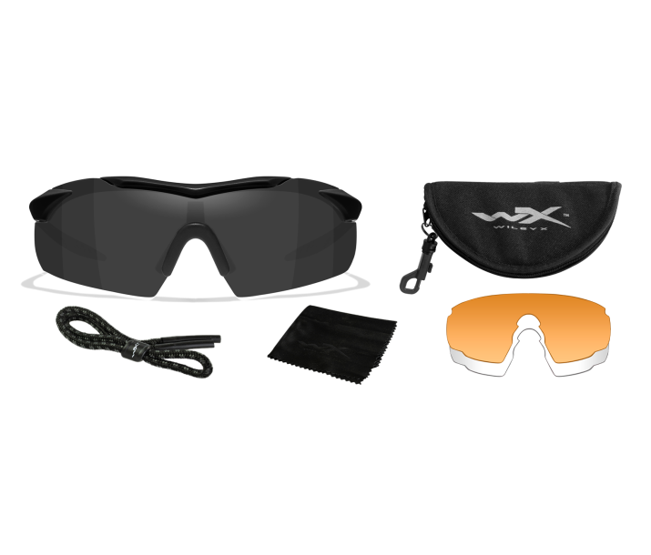 Load image into Gallery viewer, Wiley X WX Vapor Sunglasses - 3 Lens Package - Matte Black Frame
