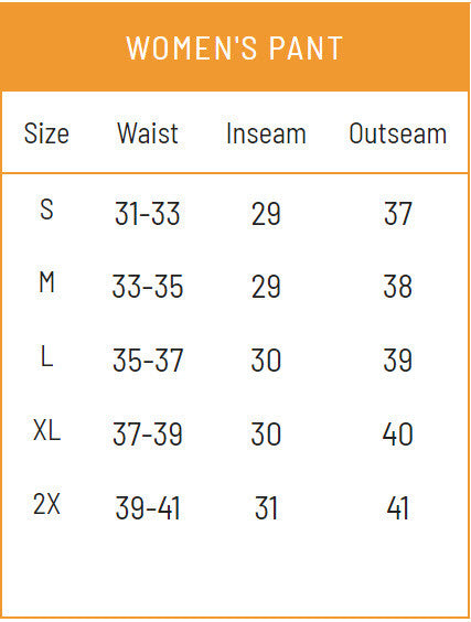 Load image into Gallery viewer, Frogg Toggs Womens Realtree Fishing Pilot Guide Pants Size Chart

