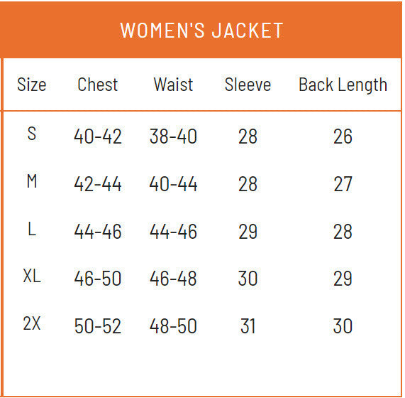 Load image into Gallery viewer, Frogg Toggs Womens Stormwatch Jacket Size Chart
